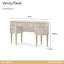 St. Charles Vanity Desk - Dove Gray