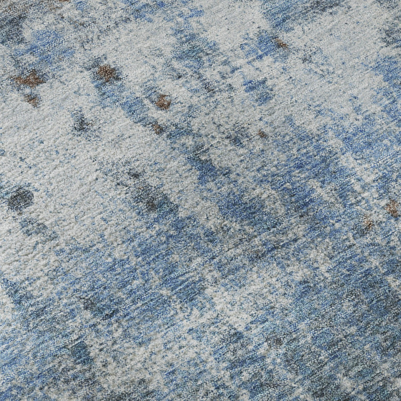 Tapis de qualité supérieure lavable à la machine Mayfield AMF2406, Bleu, 10 pi x 14 pi