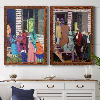 «Going to Church», ensemble de 2 reproductions d'art