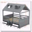 Structure de lit double en bois-2058217533
