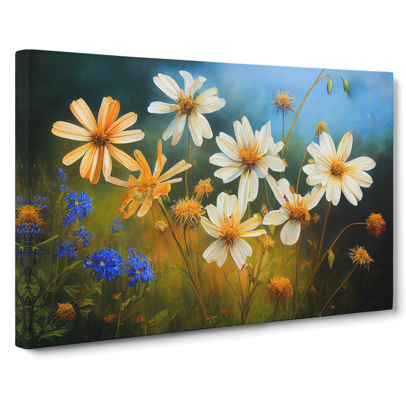 Ethereal Wildflowers Floral - Wrapped Canvas
