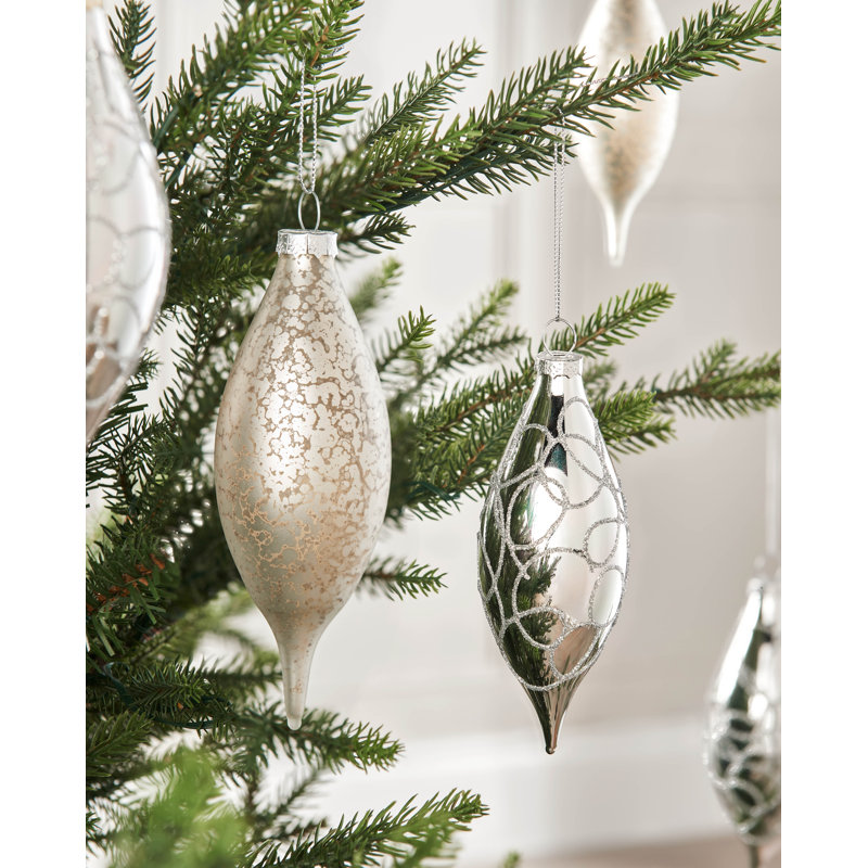 14.71cm Solid Colour Plastic / Acrylic Bauble, Silver