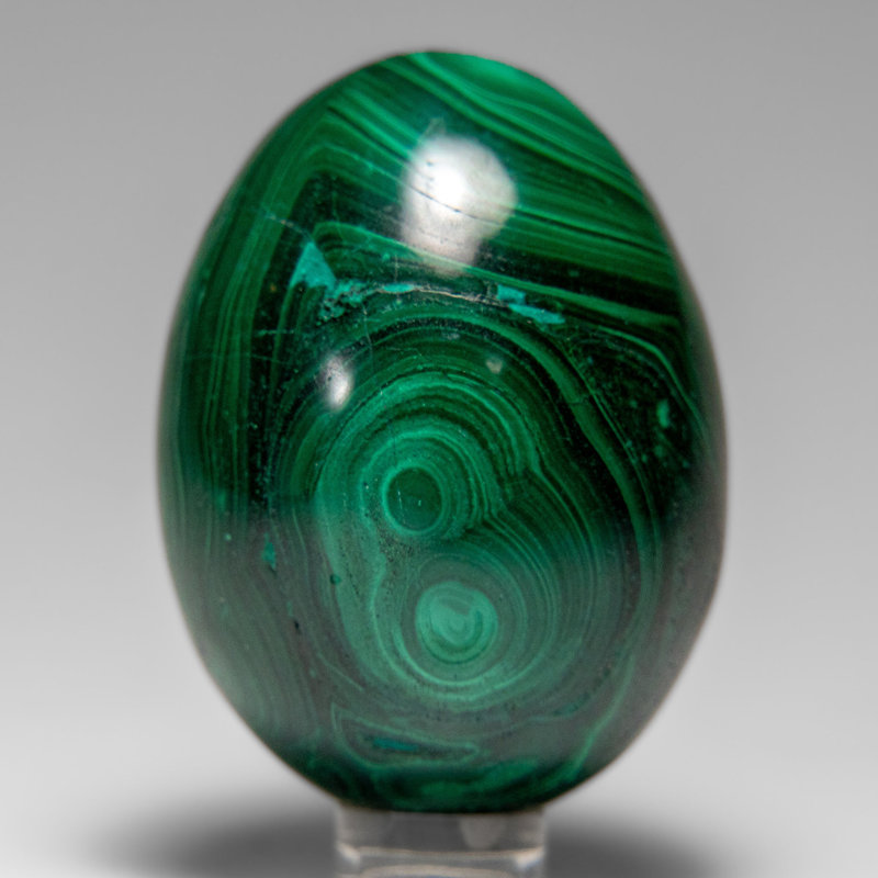 Genuine Polished Malachite Egg (235.8 Grams)