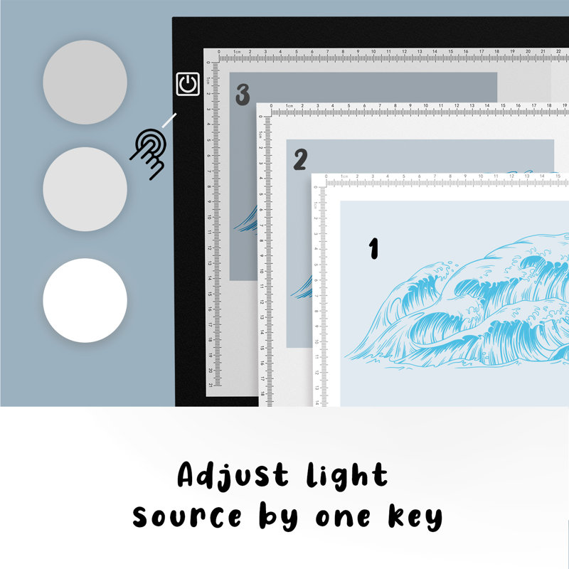 LED Animation Art Board, Wireless LED Light Pad, Tracing Light Box