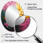 Rejoicing In Love Pink And Gold Abstract PaintingI - Gold Modern Oval Wall Mirror-750224351