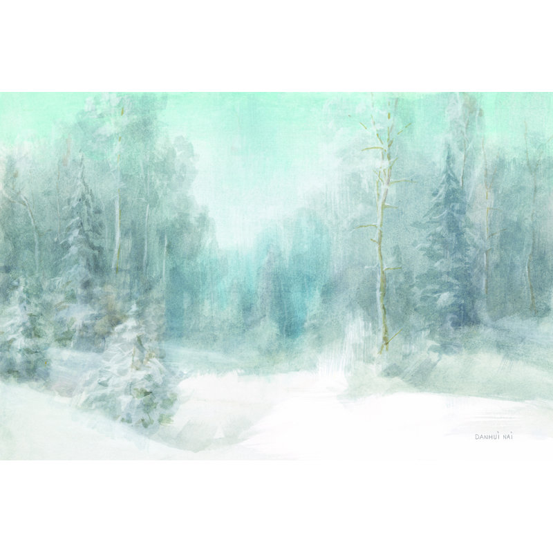 «Peaceful Winter» par Danhui Nai - reproduction imprimée, H 32 po x l 48 po