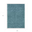 Tapis intérieur / extérieur lavable à pois bleu sarcelle et ivoire 9 'X 12'
