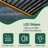 Aluminum Frame Solar LED Patio Pergola with Adjustable Louvered Roof-99151919-105704879