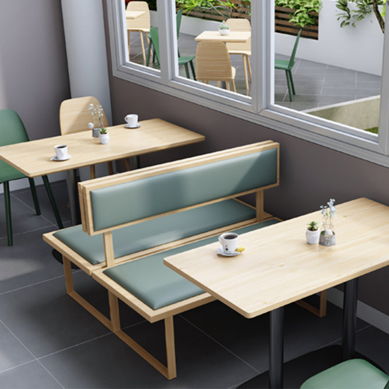 Banc rembourré en similicuir Light Luxury