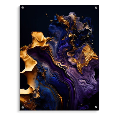Gertrude - Abstract Liquid Ink Acrylic Wall Art Modern