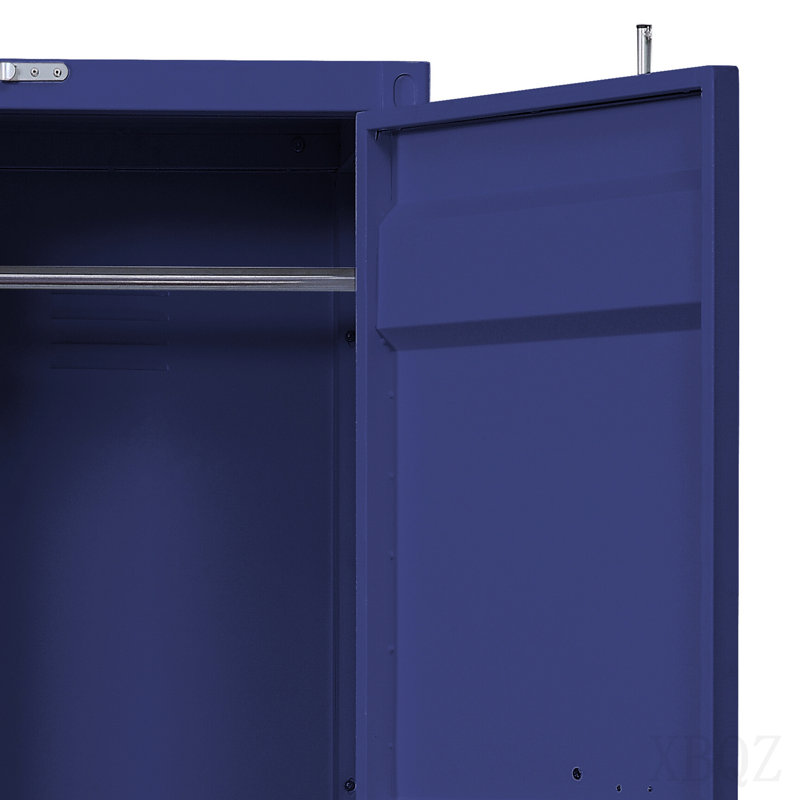 Blue Wardrobe With Full-Length Container Lock