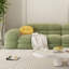 Coussin modulaire vert 100% polyester