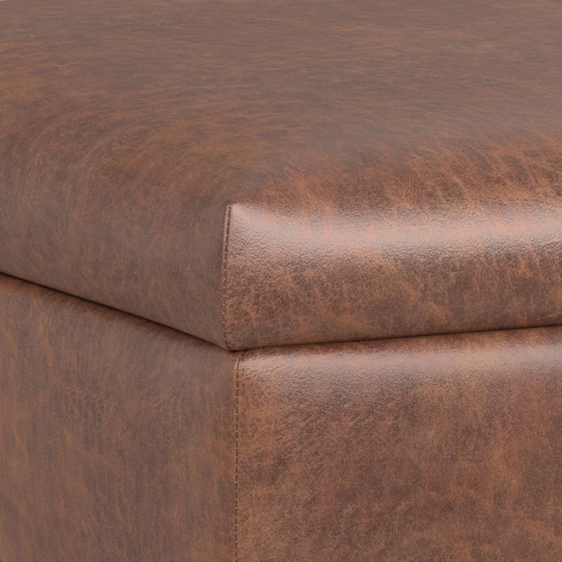 Repose-pieds de rangement pour table basse 36 po avec couvercle relevable Rebecca