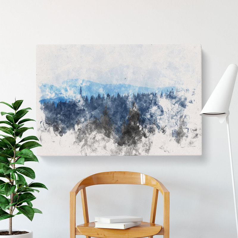 Church Beyond The Forest - Wrapped Canvas Print, 35cm H x 50cm W x 3cm D