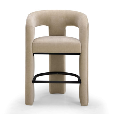 Malone Taupe Performance Chenille Counter Stool