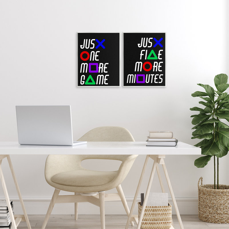 Ensemble de 2 plaques murales Gamer