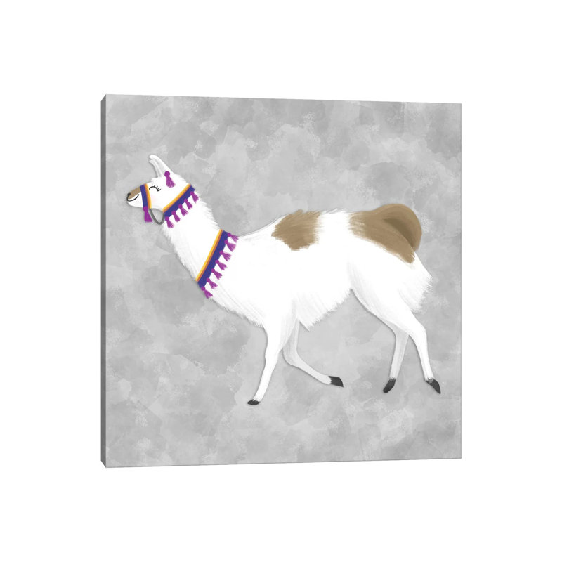 Lovely Llama IV by Noonday Design - Wrapped Canvas Gallery-Wrapped Canvas Giclée, 30.48 cm H x 30.48 cm W