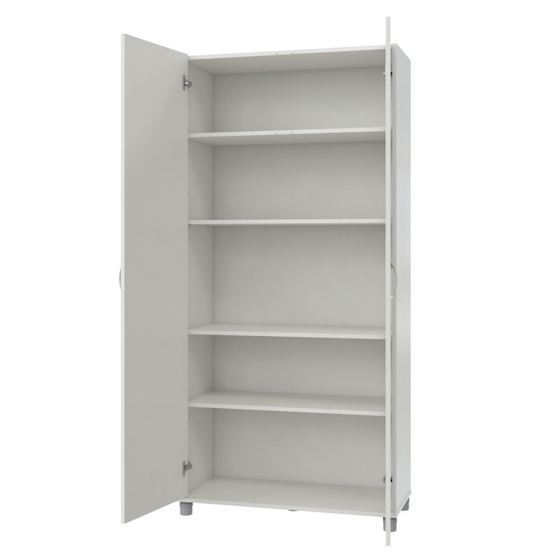 Armoire de rangement l 36 po Aleg, Blanc