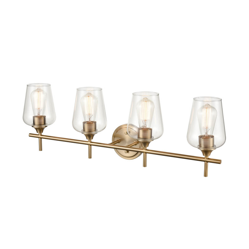 Whalley Dimmable Bathroom Vanity Light, Modern Gold, 4
