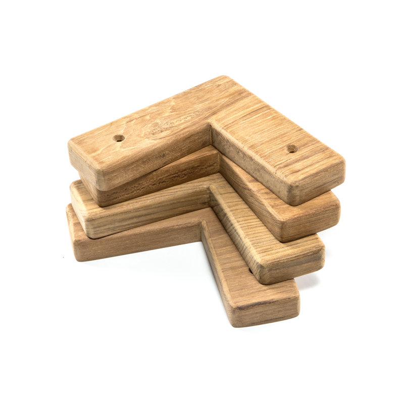 Gayle 4.5'' W Solid Wood Storage Rack