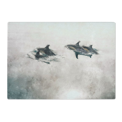 Swimming Dolphins Chopping Board