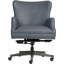Fauteuil de direction en cuir bleu Kelson