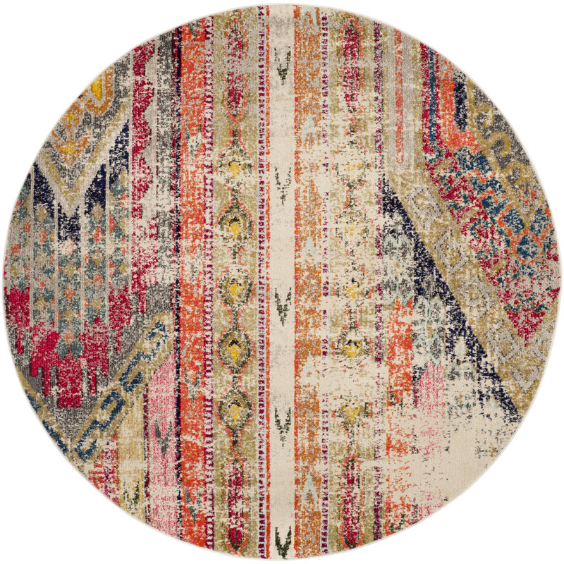 Almyra Southwestern Area Rug, Round 9'