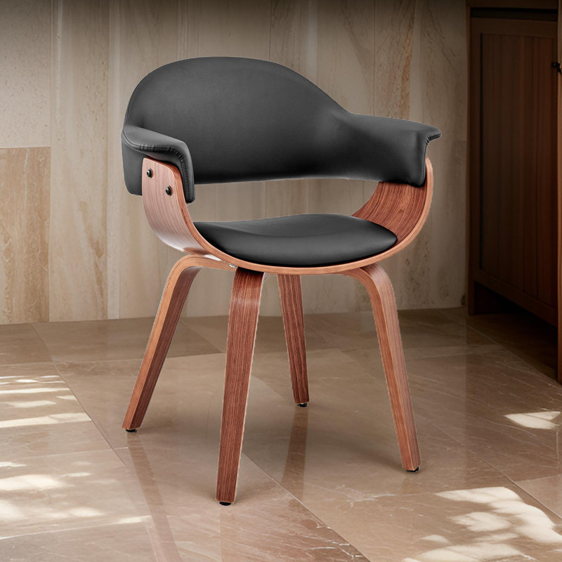 Fauteuil rembourré, Gris, Noir, Noir
