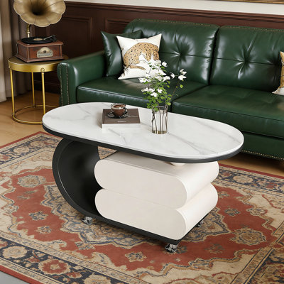 Table basse Rock Slab avec rangement