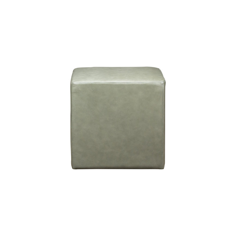 Happy Hour Swivel Ottoman in Hair On Hide Cream, Farmhouse Meadow