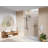 DeerValley 56" - 60" W x 76" H Single Sliding Frameless Shower Door with 3/8" Tempered Glass, Stainless Steel Accessories-86451299