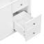 Meuble-lavabo de salle de bain de 122 cm avec lavabo, meuble-lavabo blanc autoportant avec 6 tiroirs et 2 portes, ensemble de vanité moderne en MDF-1319888340