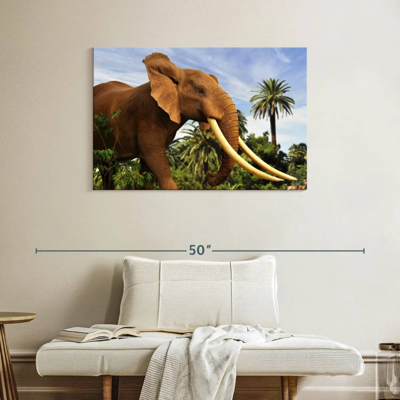 Brampt Prime Elephant, 26" H x 39" W