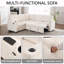 Canapé modulaire rembourré avec rangement-130150459