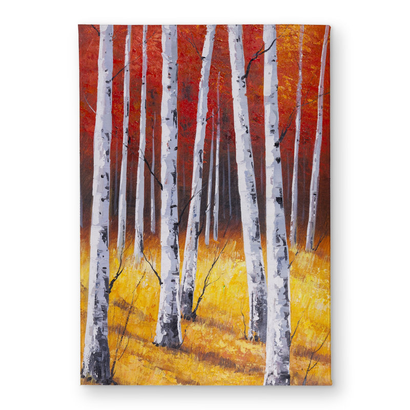 Fall Forest Landscape - Yellow Trees Indoor/Outdoor Door Mat