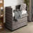 Twin Size Chenille Upholstered Daybed with Trundle and 3 Storage Drawers, Space-Saving Modern Sofa Bed for Guest and Living Rooms, No Box Spring Required, Gray-1494214336