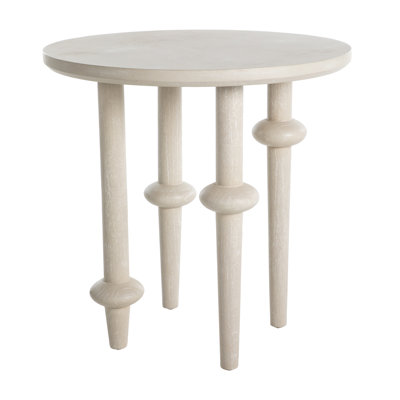 Aba Solid Wood End Table