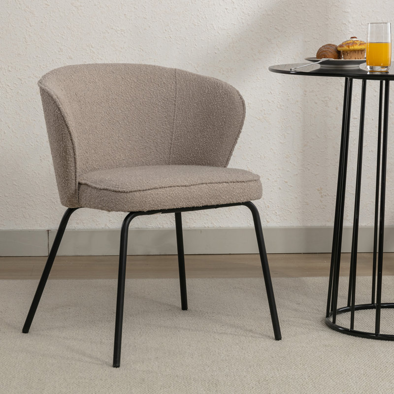 Chaise de salle à manger Donohoe Boucle, 1, Gris