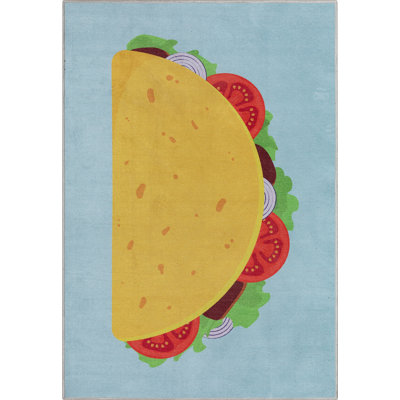 Tapis bleu Kehr Double Taco Novelty