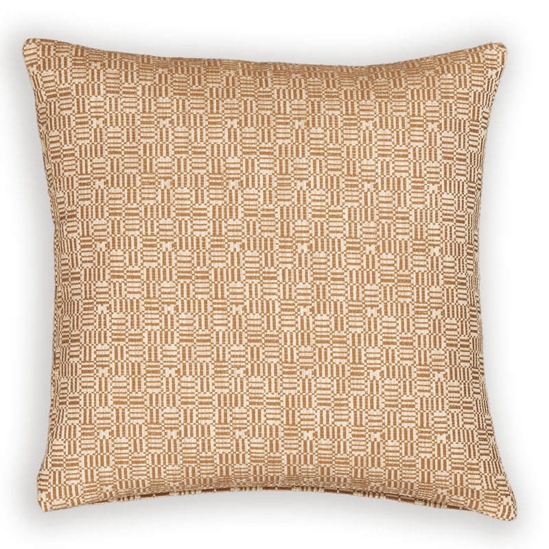 Coussin décoratif Dapper, 16" x 16", Polyester, Sienna