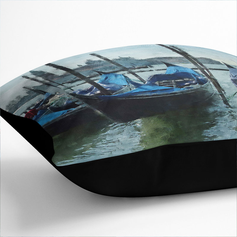 Square Cushion, 40cm H x 40cm W x 15cm D, Black