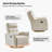 Ocia Genuine Leather Swivel Rocker Manual Recliner-1420638341