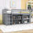 Twin Low Loft Bed With Built-In Desk, Drawer Cabinet And Shelf Cabinet-386248797
