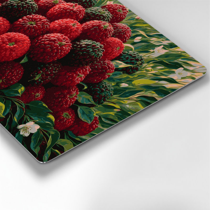 «Fruit Yangmei», art mural en métal noir, H 11 po x l 14 po