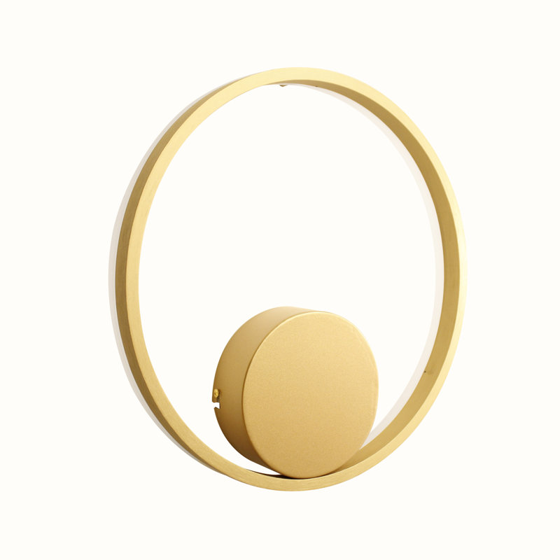 LED Flush Mounted Sconce, Gold