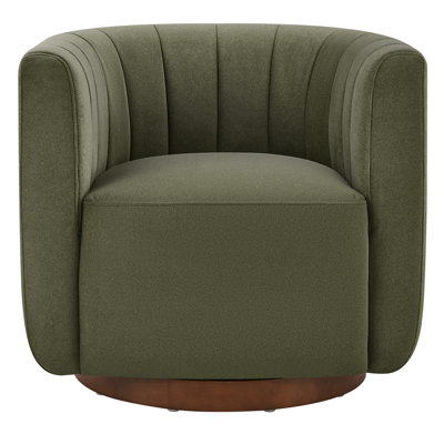 Upholstered Swivel Armchair