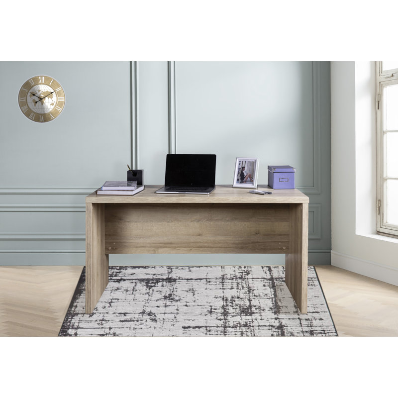 Pratico Writing Desk, 74cm H x 140cm W x 69cm D, Brown