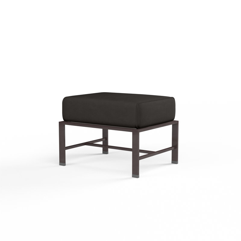 Repose-pieds avec coussin La Jolla, Spectre carbone Sunbrella®