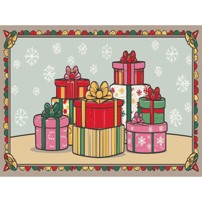 Tapis de Noël hiver lavable Ginza Six