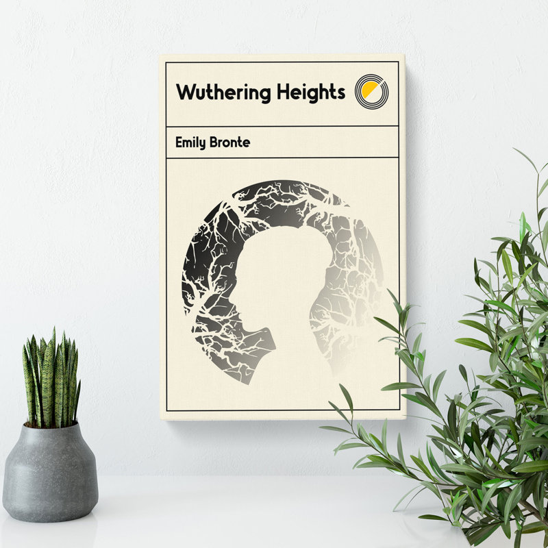 Book Cover Wuthering Heights Emily Bronte - Wrapped Canvas, 60cm H x 40cm W x 3cm D